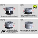 Pack de 4 Jantes WHEELFORCE WF HE.1-FF "DEEP BLACK" Ø21'' pour Audi RS6 (C7)