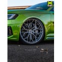 Pack de 4 Jantes WHEELFORCE WF HE.1-FF "GLOSS STEEL" Ø21'' pour Audi RS6 (C7)